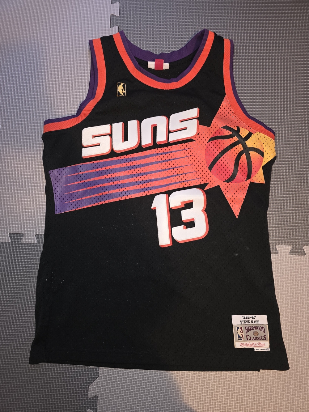 Mitchell & Ness Phoenix Suns Black Purple Orange Tank Top #13